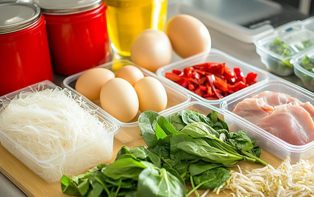 Quick Chicken Bacon Noodle Stir-Fry 2 Quick Chicken Bacon Noodle Stir-Fry_raw