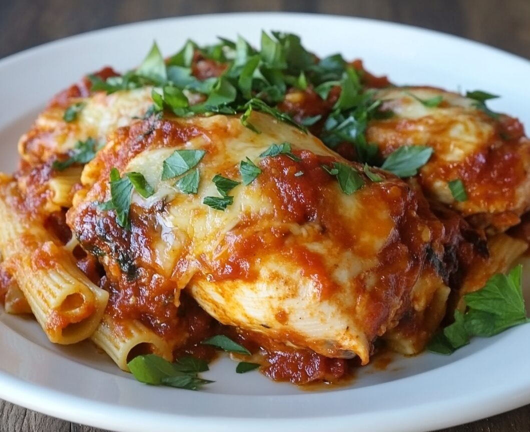 One-Pot Cheesy Chicken and Pasta