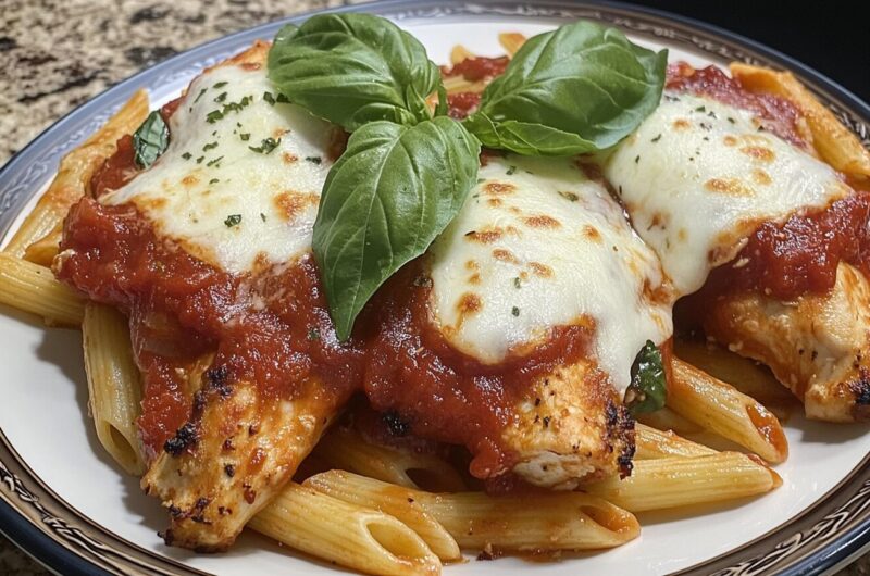 Pressure Cooker Chicken Parmesan Pasta