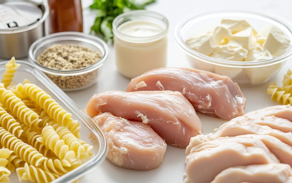 Creamy Garlic Parmesan Chicken Pasta_raw