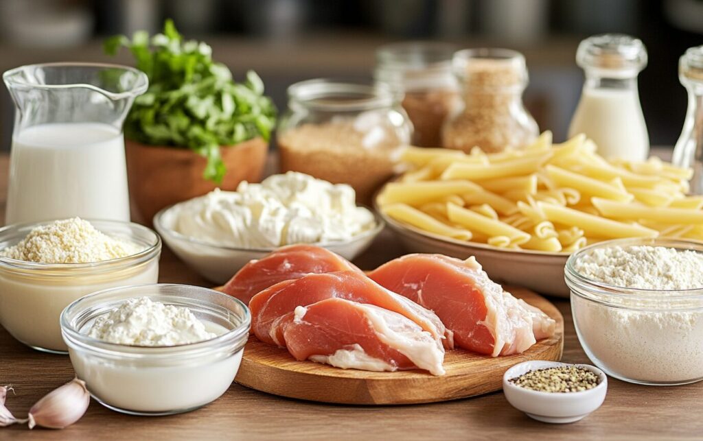 Slow Cooker Cheesy Chicken Pasta_raw