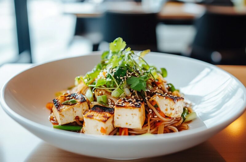Veggie Tofu Noodle Stir