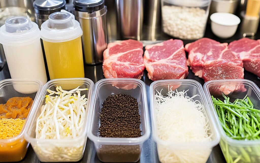 Speedy Beef Rice Noodles raw