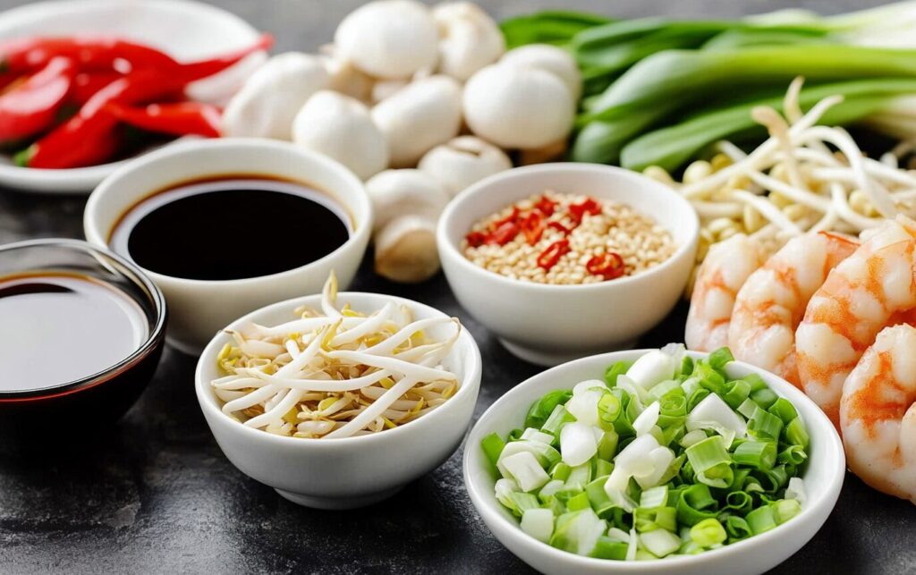 Shrimp & Noodle Sauté_raw