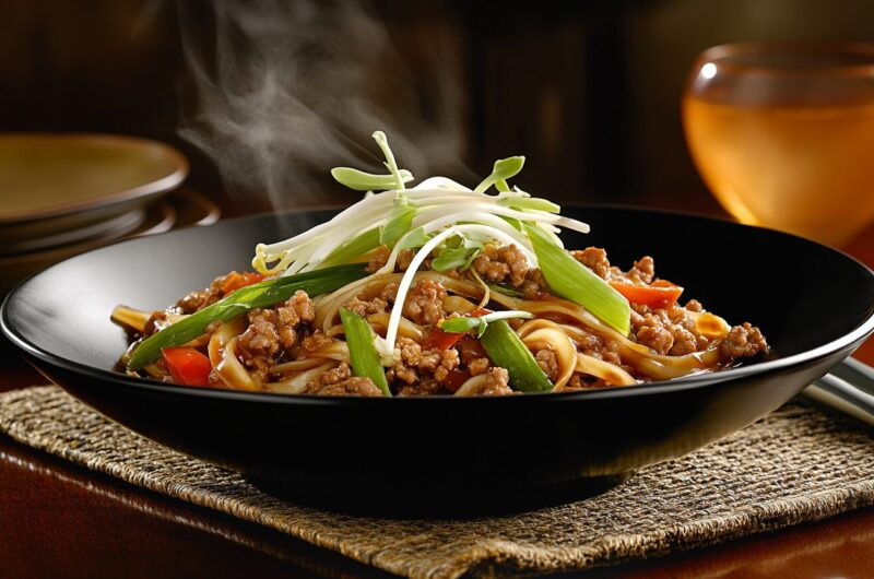 Savory Pork and Noodle Stir-Fry