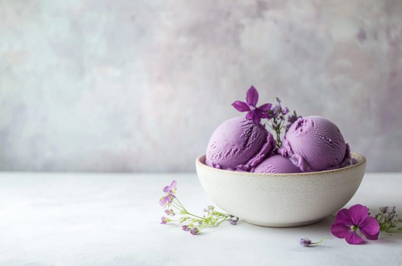 Simple Ube Ice Cream