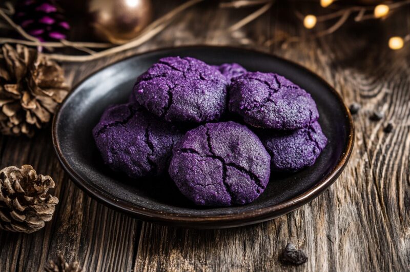 Vibrant Purple Cookie Crinkles