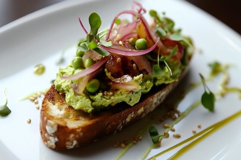 Protein Edamame Toast