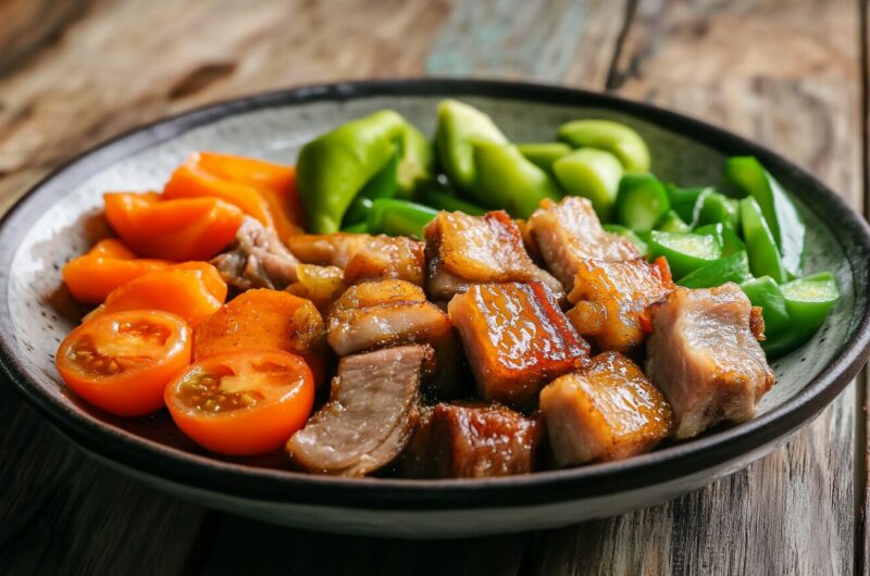 Crispy Pork and Vegetable Medley