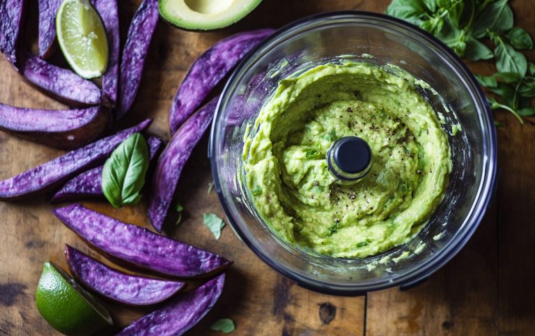 Purple Sweet Potato Fries with Avocado Dip_post3