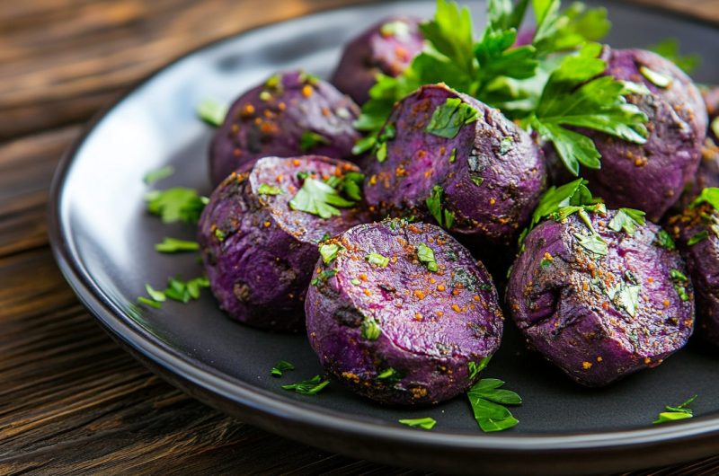 Herbed Purple Sweet Potato Roast