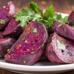 Herbed Purple Sweet Potato Roast_done