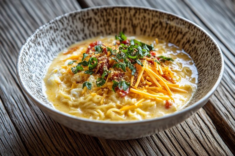 Cheddar Carbonara Ramen