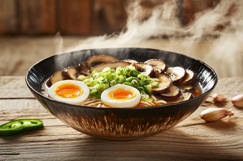 Easy Portobello Mushroom Ramen