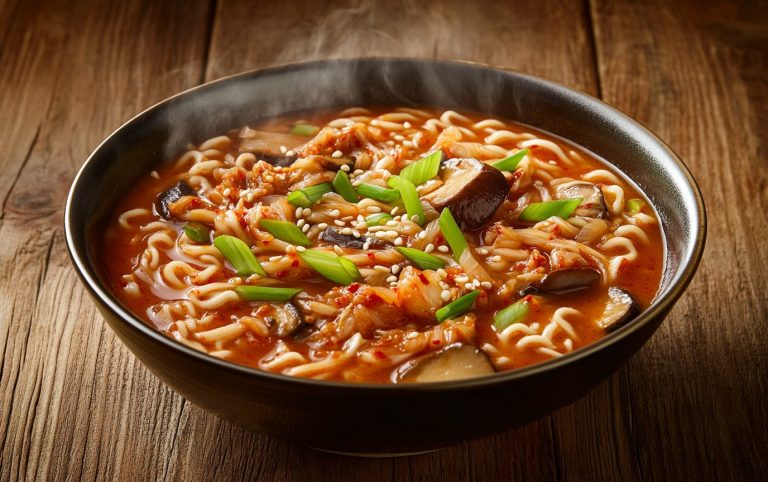 Kimchi Mushroom Noodle Soup_post4