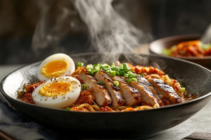 Korean Fire Chicken Noodle Soup