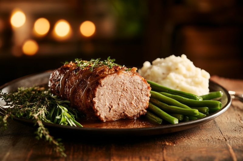 Slow Cooker Pork Meatloaf