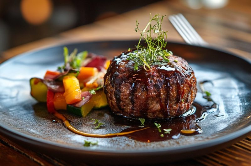 Personal Mini Meatloaf with Savory Glaze