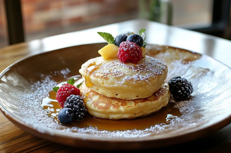 Fluffy Starter Pancakes