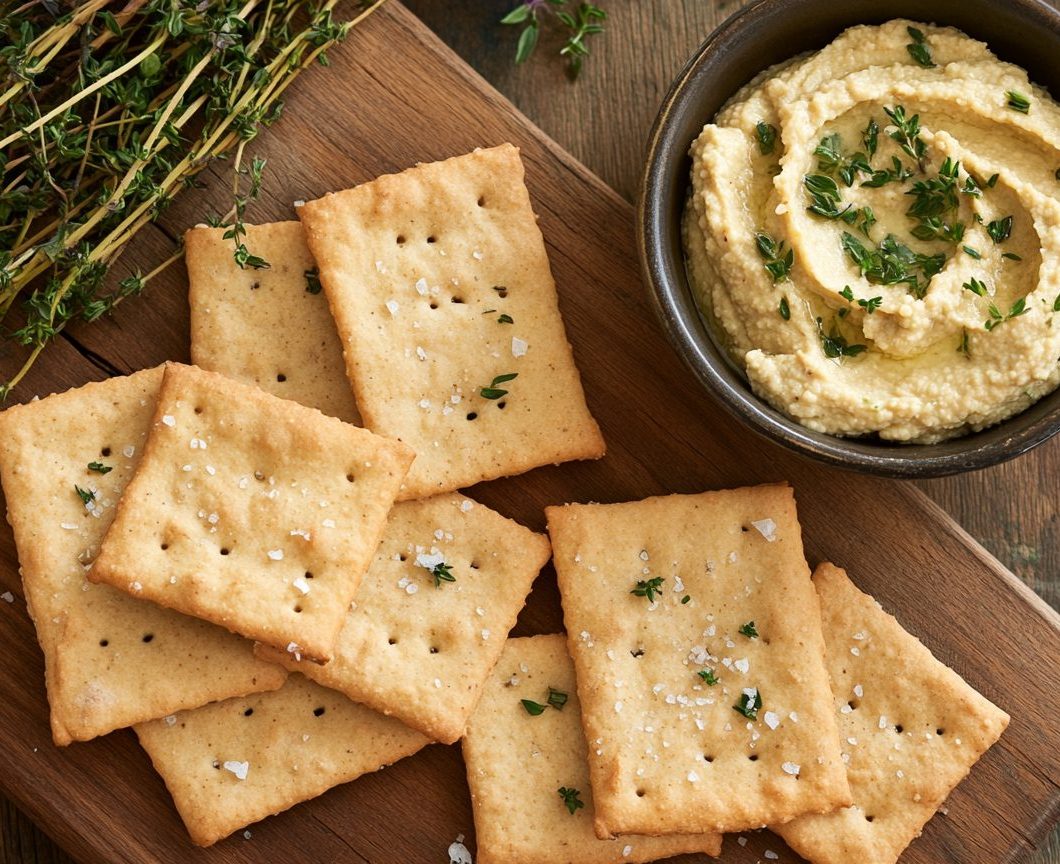 Herbed Sourdough Crisps
