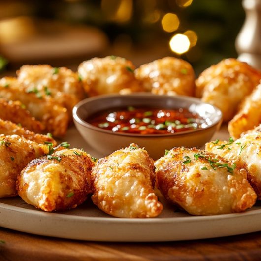 Crispy Air Fried Dumplings done