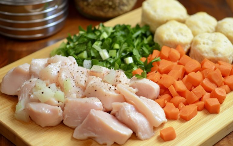 creamy chicken dumplings raw