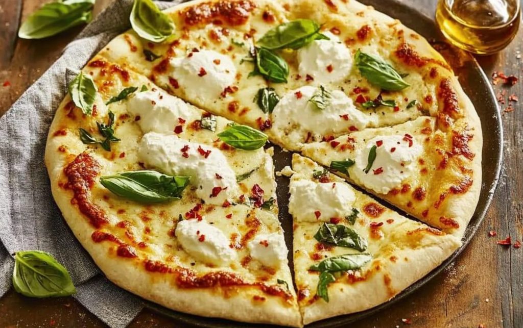 Cheesy White Flatbread