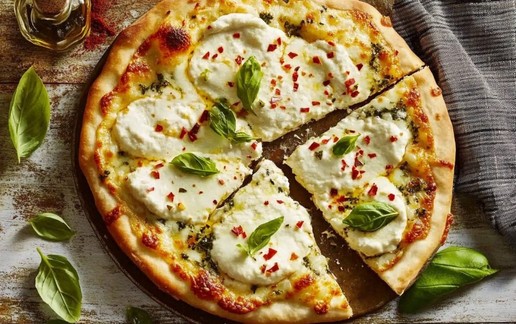 Cheesy White Flatbread