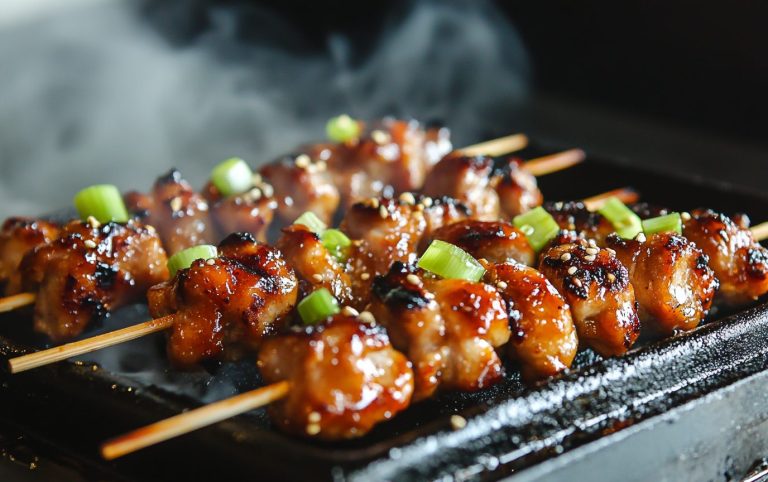grilled japanese chicken skewers post3