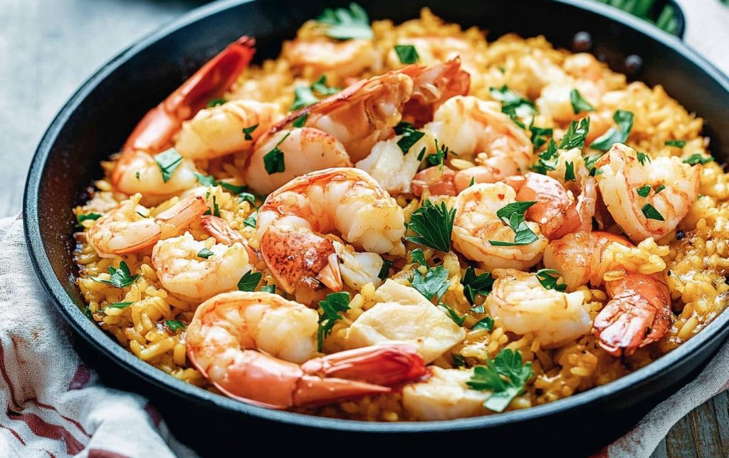 Simple Seafood Paella