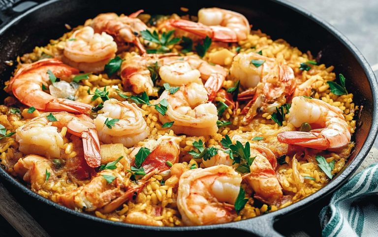 simple seafood paella post3