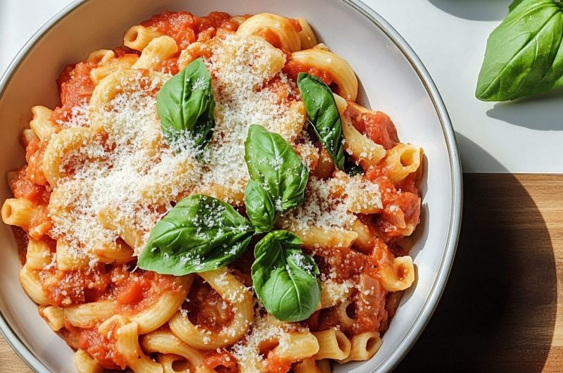 Basil Tomato Pasta 5 Basil Tomato Pasta