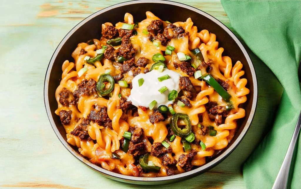 Easy Rustic Southwest Pasta Skillet 4 Rustic Southwest Pasta Skillet