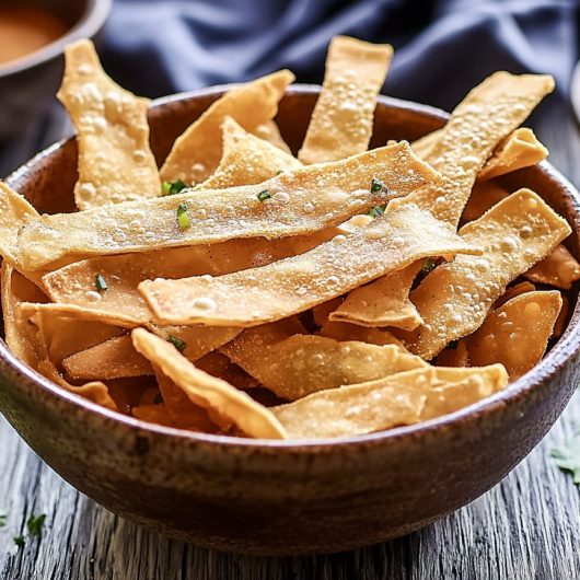 Crunchy Air-Fried Wonton Strips