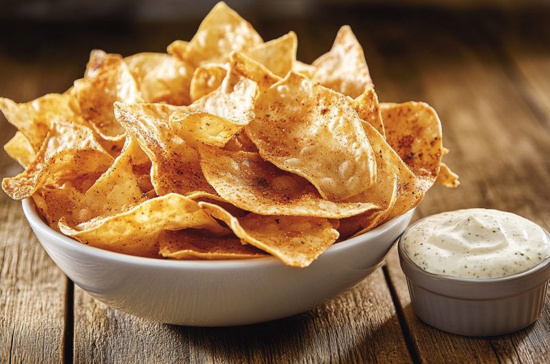 Crispy Cajun Wonton Crisps