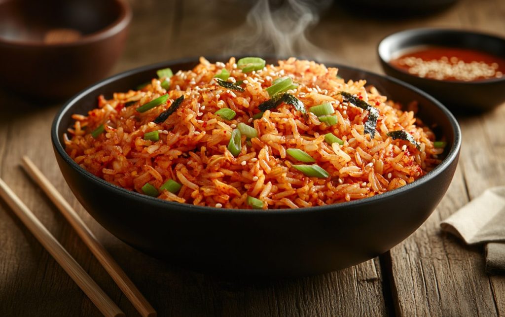 Spicy Kimchi Rice Stir-Fry