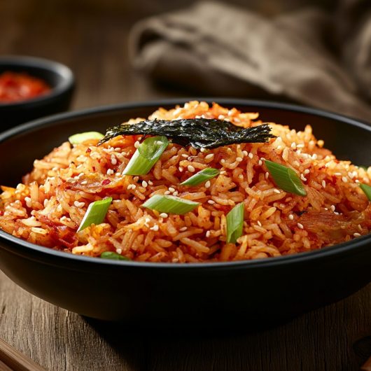 Spicy Kimchi Rice Stir-Fry