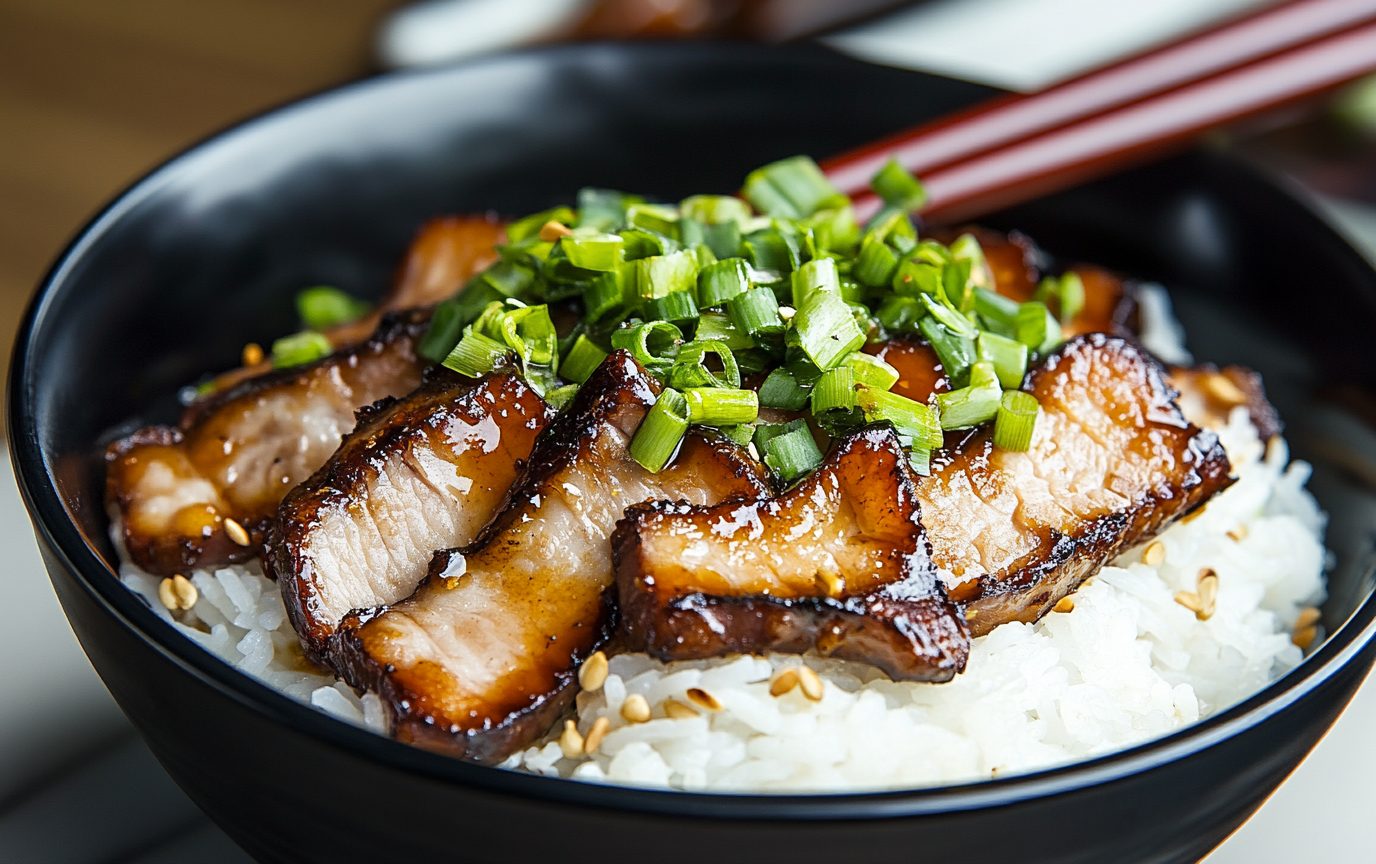 Quick Pork Rice Bowl - SoyRice Kitchen