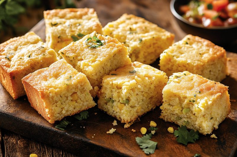 Southwest Cornbread Squares 5 Southwest Cornbread Squares