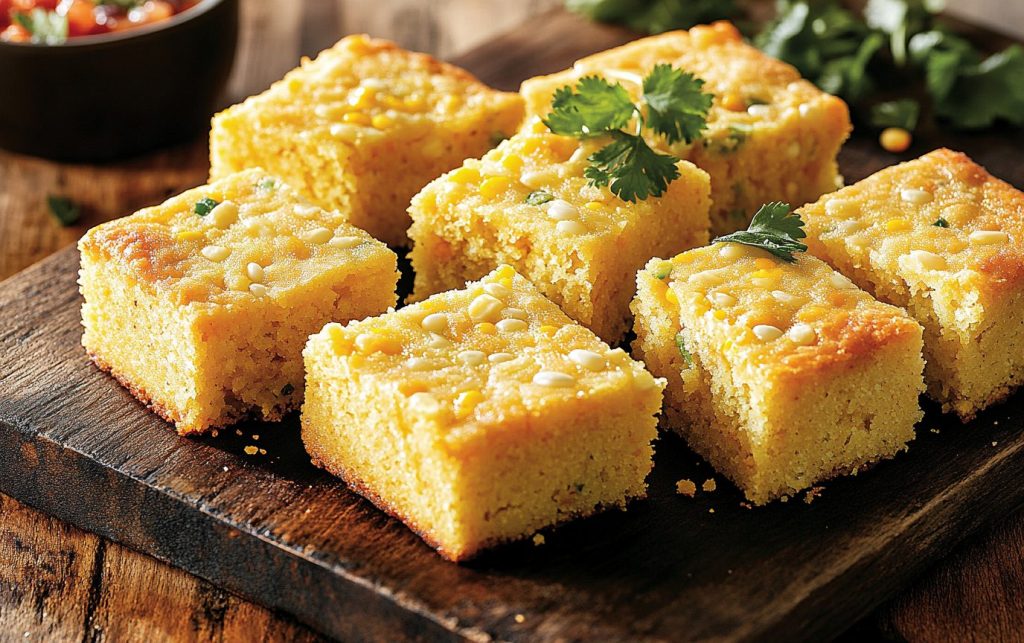 Southwest Cornbread Squares 3 Southwest Cornbread Squares