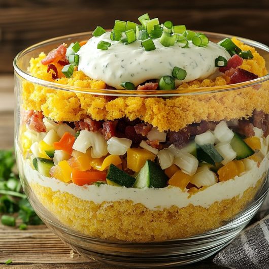 Layered Cornbread Salad
