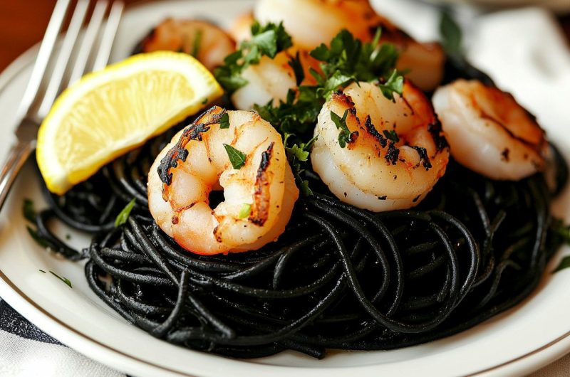 Seafood Ink Linguine