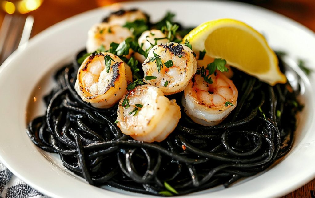 Seafood Ink Linguine