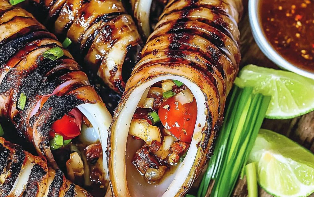 Savory Stuffed Squid