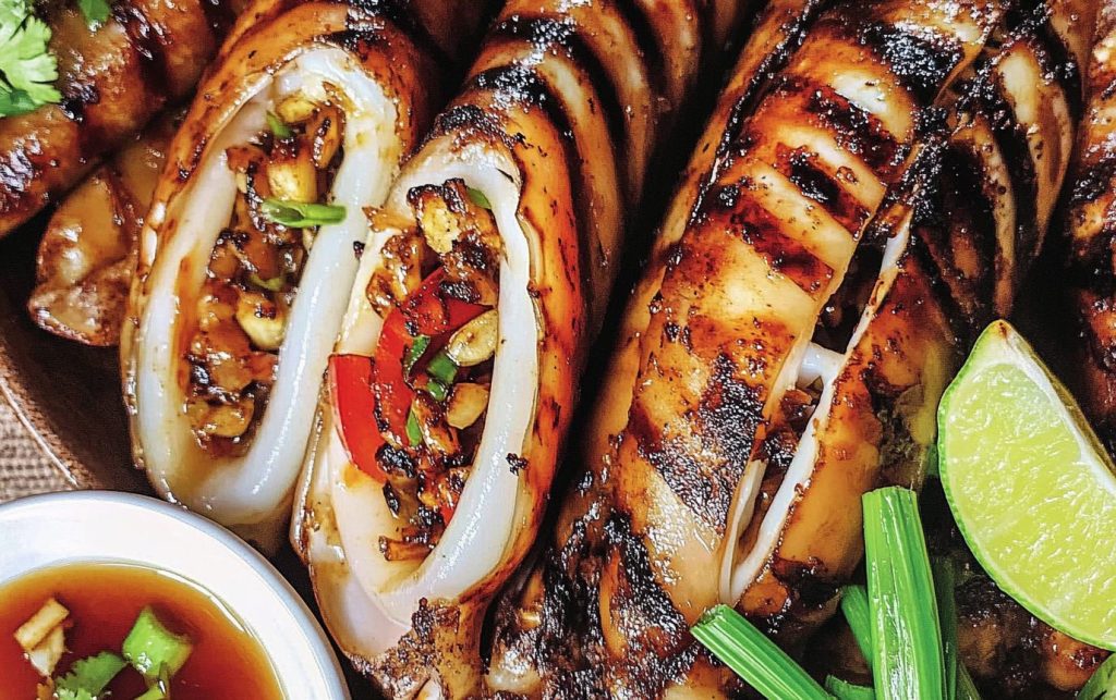 Savory Stuffed Squid