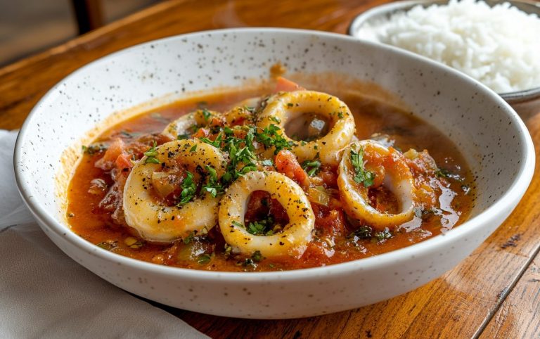 Squid in Tangy Tomato Broth