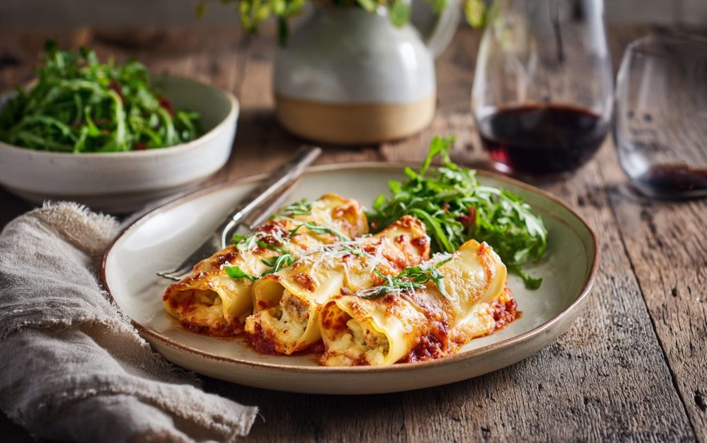 Sausage Spinach Lasagna Roll-Ups