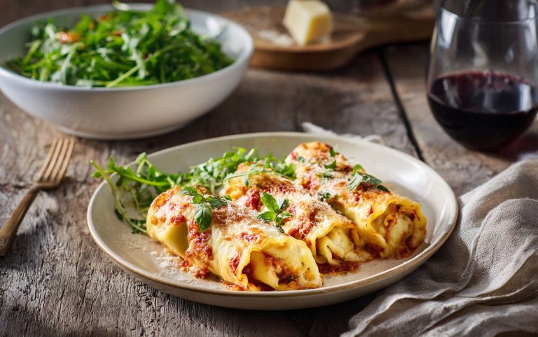 Sausage Spinach Lasagna Roll-Ups