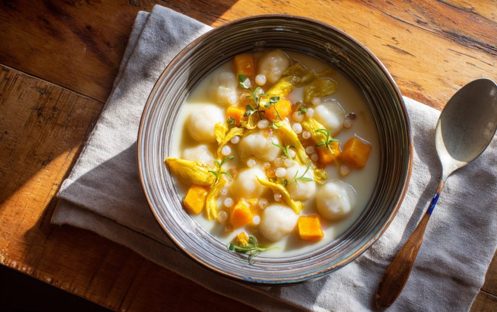 Coconut Sweet Dumpling Dessert