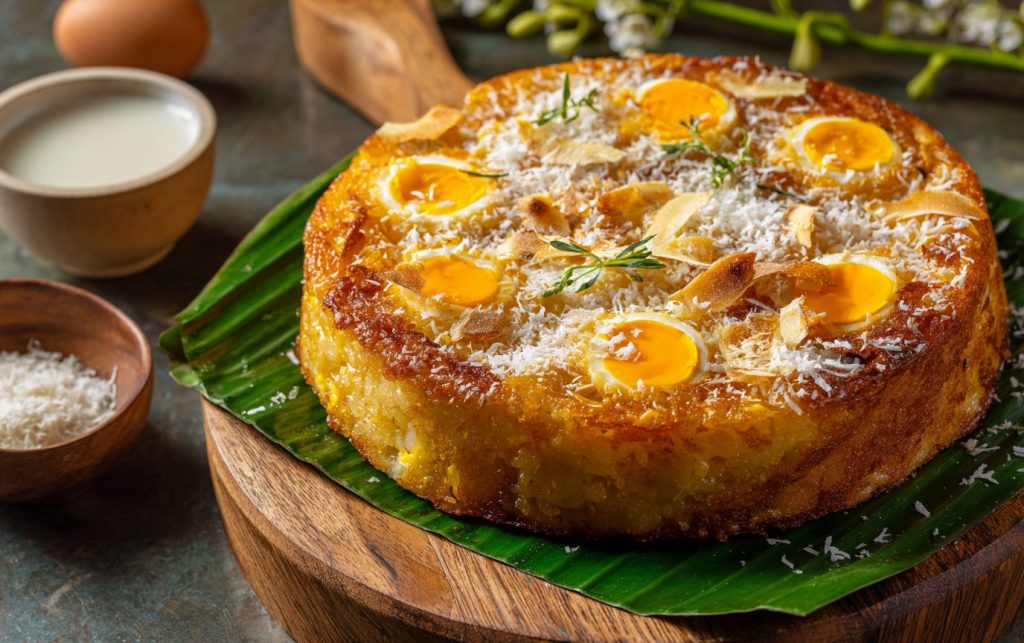 Easy Coconut Rice Cake (Bibingka) 3 Coconut Rice Cake
